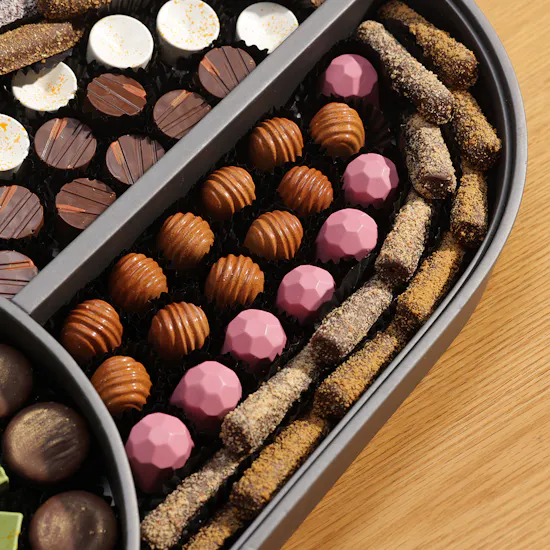 Fillings Chocolate Oval Leather Chocolate Tray