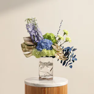 Blue Reverie Flower Vase