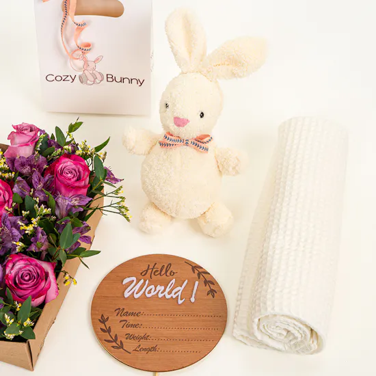 Cozy Bunny White Collection | Flowers