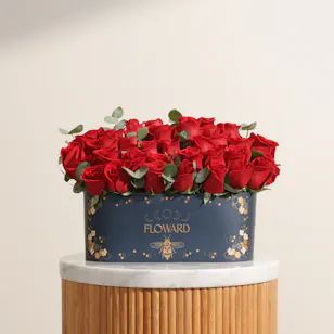 Scarlet Love Red Rose Garden Box