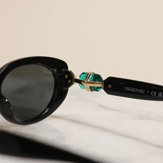 Swarovski Black Cat Eye Women’s Sunglasses
