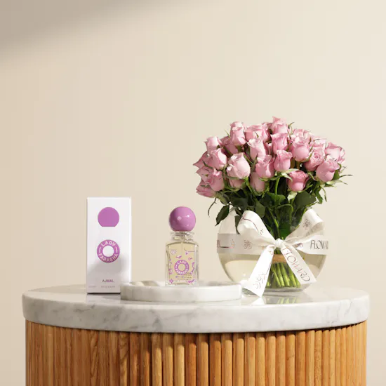 Ajmal EDT For Young Girls | Sunny Bliss Flower Vase