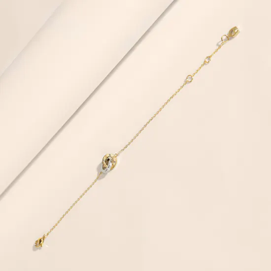Aigner Fashion Silver and Gold Women's Bracelet