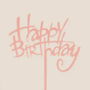 Floward Happy Birthday Topper | Pink Floward Happy Birthday Topper | Pink