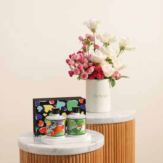 Rocca Bianka Olive Oil and Vinegar Gift Box | Vibrant Elegance Flowers Box