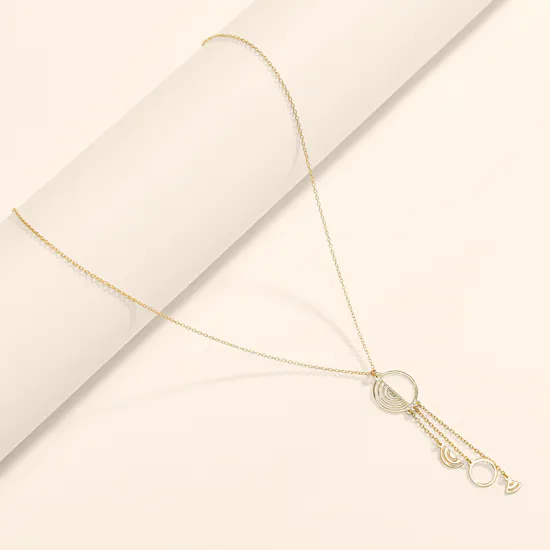 Siran by Iram Half Moon Gold Necklace
