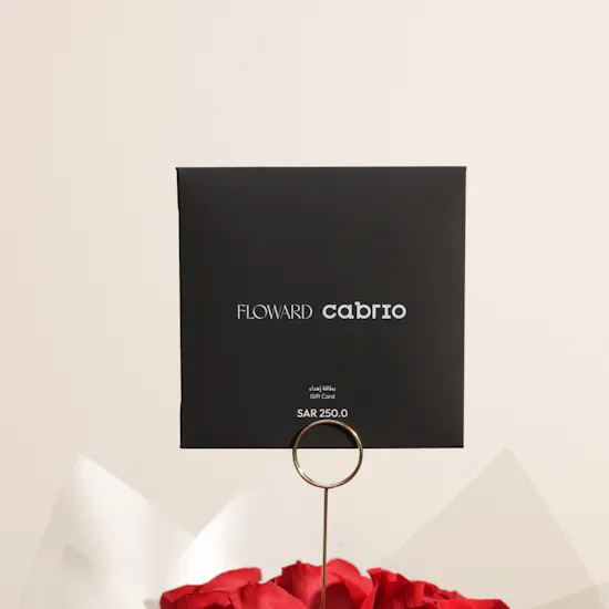 Cabrio Premium Transportation Services Voucher | Red Flowers