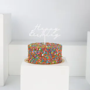 Nomad Rainbow Happy Birthday Mini Cake