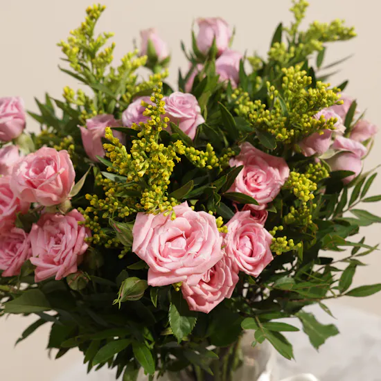 Blush Narrative Flowers Vase