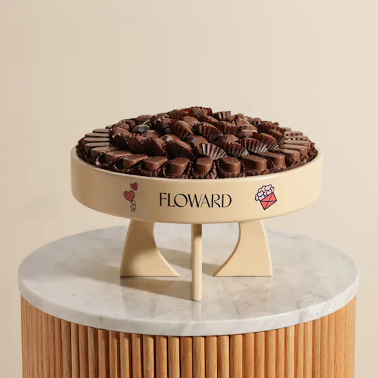 Floward Mixed Chocolate Wooden Tray