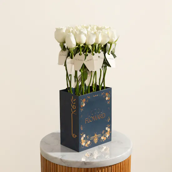 Teachers Day White Roses Giveaways