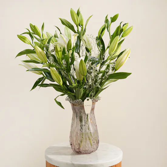 Pearlescent Lily Vase
