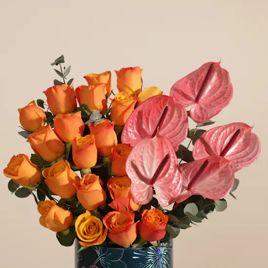 New Year's Sunrise Flower Box