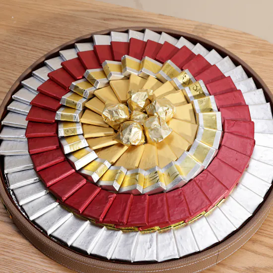 Saadeddine Luxury Leather Chocolates Tray