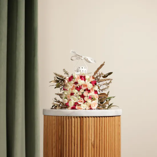 Floward White Lantern | Delicate Flowers