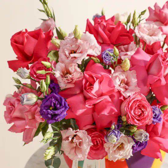 Color Symphony Flowers Vase