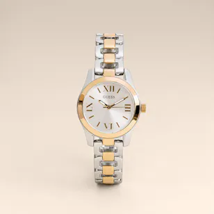 Guess Veda Two Tone Silver and Gold Women's Watch
