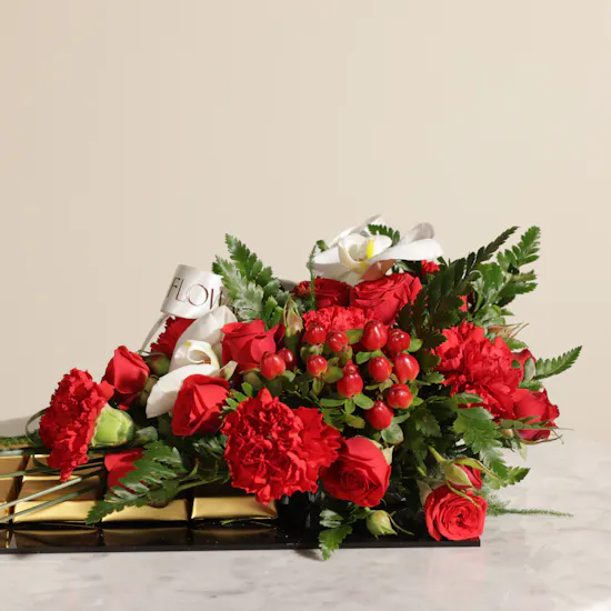 Floward Luxurious Chocolate Tray | Romantic Flowers