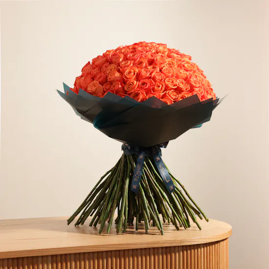 Sunset Glow Bouquet | 150 Roses