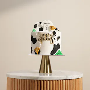 Floward Personalized Happy Birthday Football Cake 