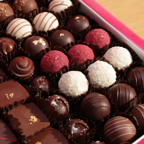 Bateel Chocolates and Truffles Mix Wood Box