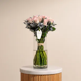 Light Pink Roses Vase