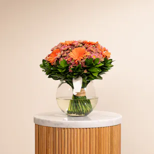 Orange Blooms Vase