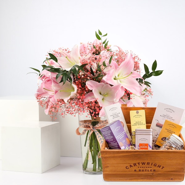 Cartwright & Butler Chocolate Hamper | Pretty in Pink