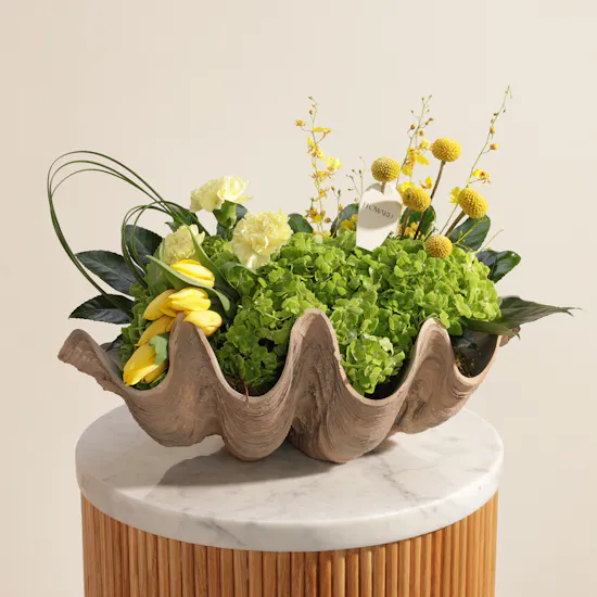 Summer Breeze Flower Shell Vase