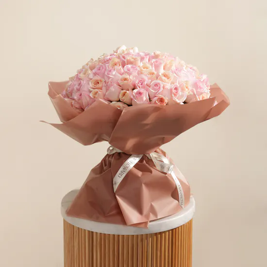 Pastel Whispers Rose Bouquet