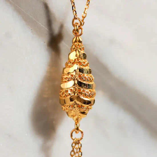 Al Alawi 21K Gold Necklace | Habt Al Hail