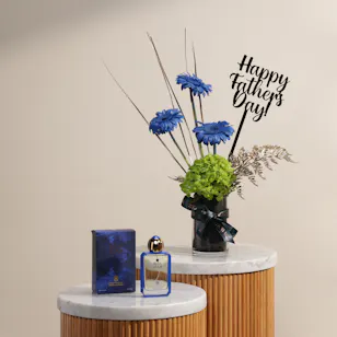 Abdul Samad Al Qurashi Blue Star EDP for Men | Dad Flower Vase