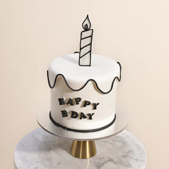 Floward Birthday Chocolate and Vanilla Cake