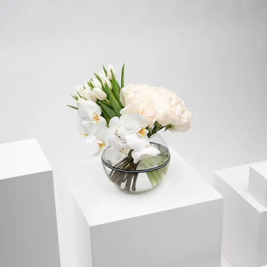 Gorgeous White | Glass Vase