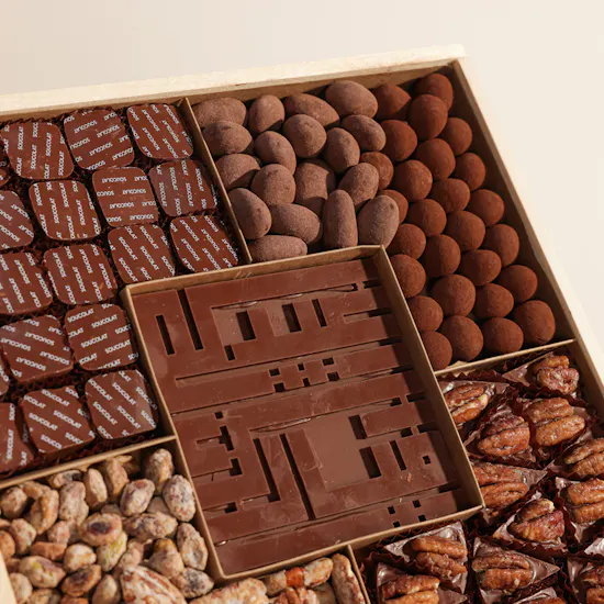 Soucolat Eid Mubarak Large Chocolate Wood Tray