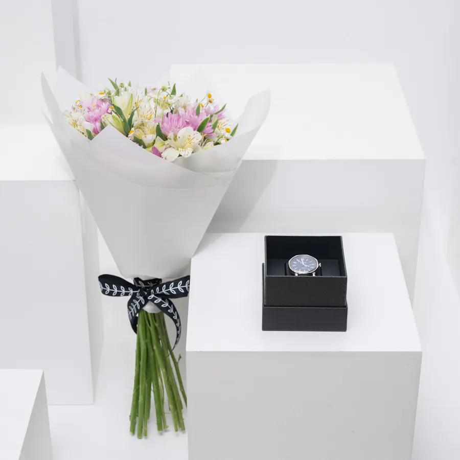 Avalieri Prestige Blue Men's Watch | Bright Flowers 1