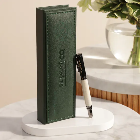 Bilqalam Titanium Founding Day Pen | Luminous Flower Vase