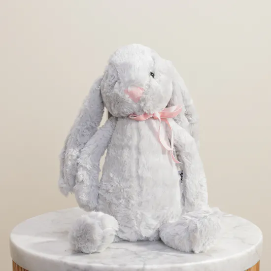 BearHug Grey Bunny Toy