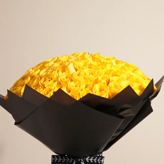 Gorgeous Yellow | 100 Rose Bouquet
