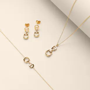 Aigner Sella Set Gold Plated Tone Women's Set