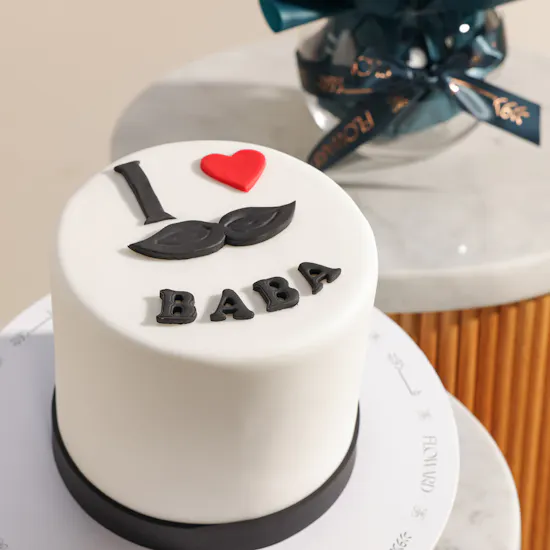 Floward I Love Baba Cake | Pristine Romantic Flower
