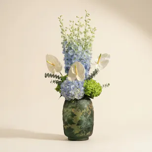 Emerald Grace Flowers Vase