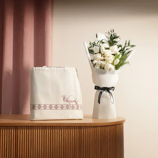 Kaseb Sadu Unisex Stationery Set | Eternal Glory Flowers Bouquet