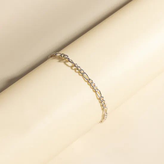 Felizmoda Unique Shape Silver Bracelet for Men