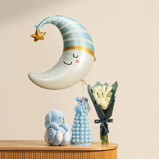 Welcome Little Prince Gift Set | Delicate Flowers