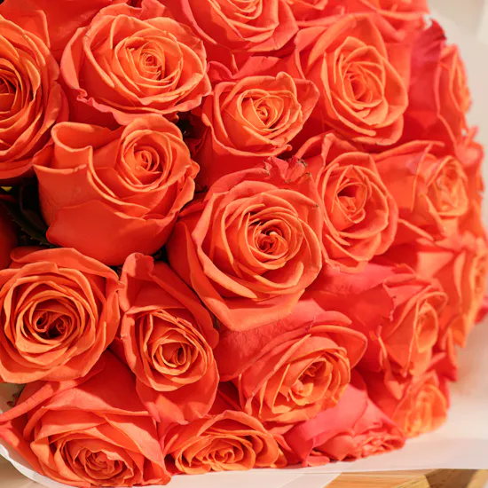 Orange Roses Bright Bouquet