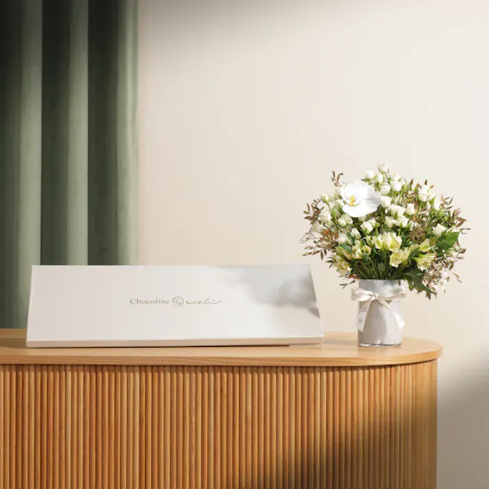 Chocoline New Long Chocolates Box | Devotion Flower Vase