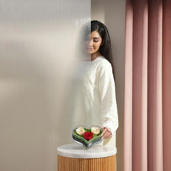 Timeless Love Preserved Rose Vase