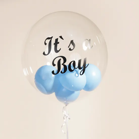 Balloonizer Baby Boy Bubble Balloon