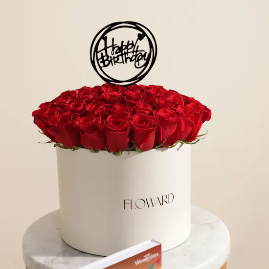 Wondergifts Happy Birthday Gift Voucher | Stunning Flower Box